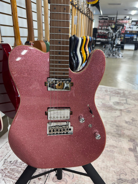 Cerberus Hermes 6VT Electric Guitar - Pink Sparkle - B Stock