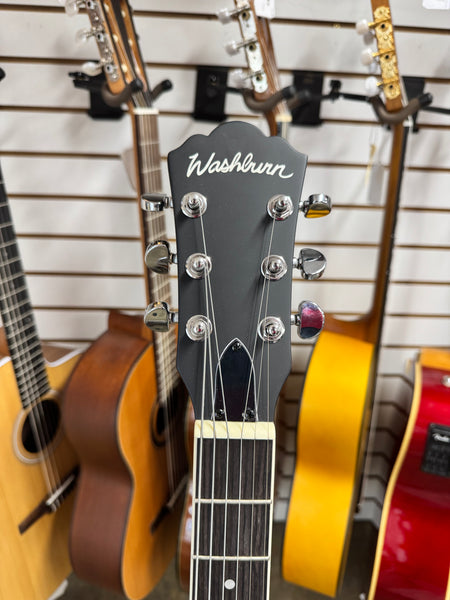 Washburn B6 Americana Series Open-Back 6-String Banjo - Natural Mahogany