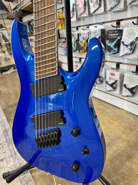 Jackson X Series Soloist SLAT7 7 String Fan Fret Electric Guitar - Metallic Blue
