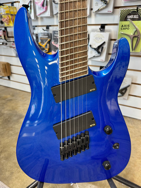 Jackson X Series Soloist SLAT7 7 String Fan Fret Electric Guitar - Metallic Blue