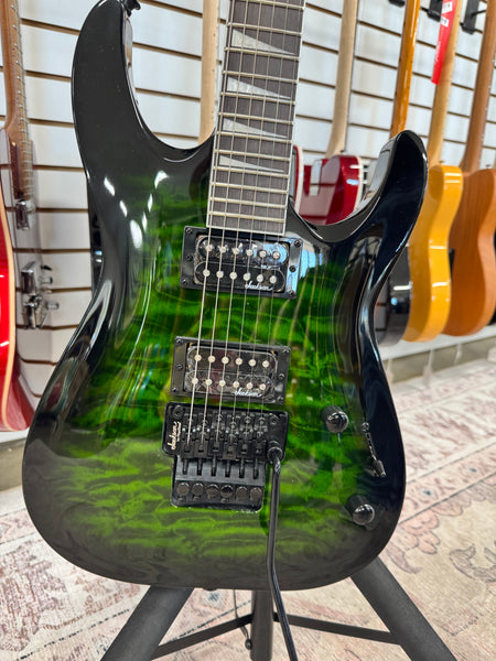 Jackson JS Series JS32Q DKA Dinky Archtop with Amaranth Fretboard - Transparent Green