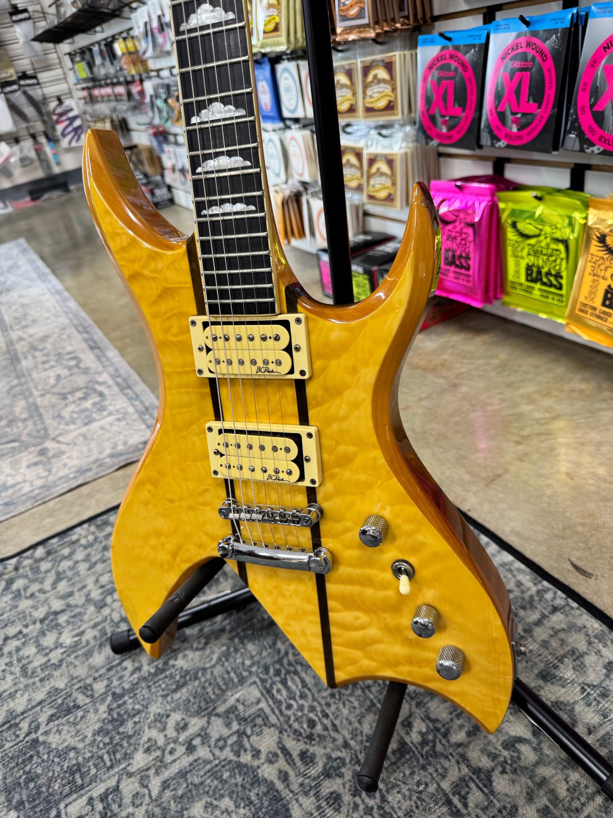 B.C. Rich Bich NJ Classic Series Electric Guitar Natural | Pop's Music