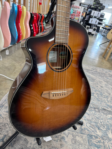 Breedlove Discovery S Concert CE Left-Handed - Edgeburst - B Stock