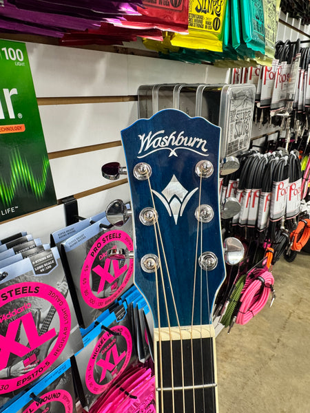 Washburn Festival EA15 - Flame Transparent Blue