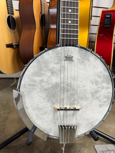 Washburn B6 Americana Series Open-Back 6-String Banjo - Natural Mahogany
