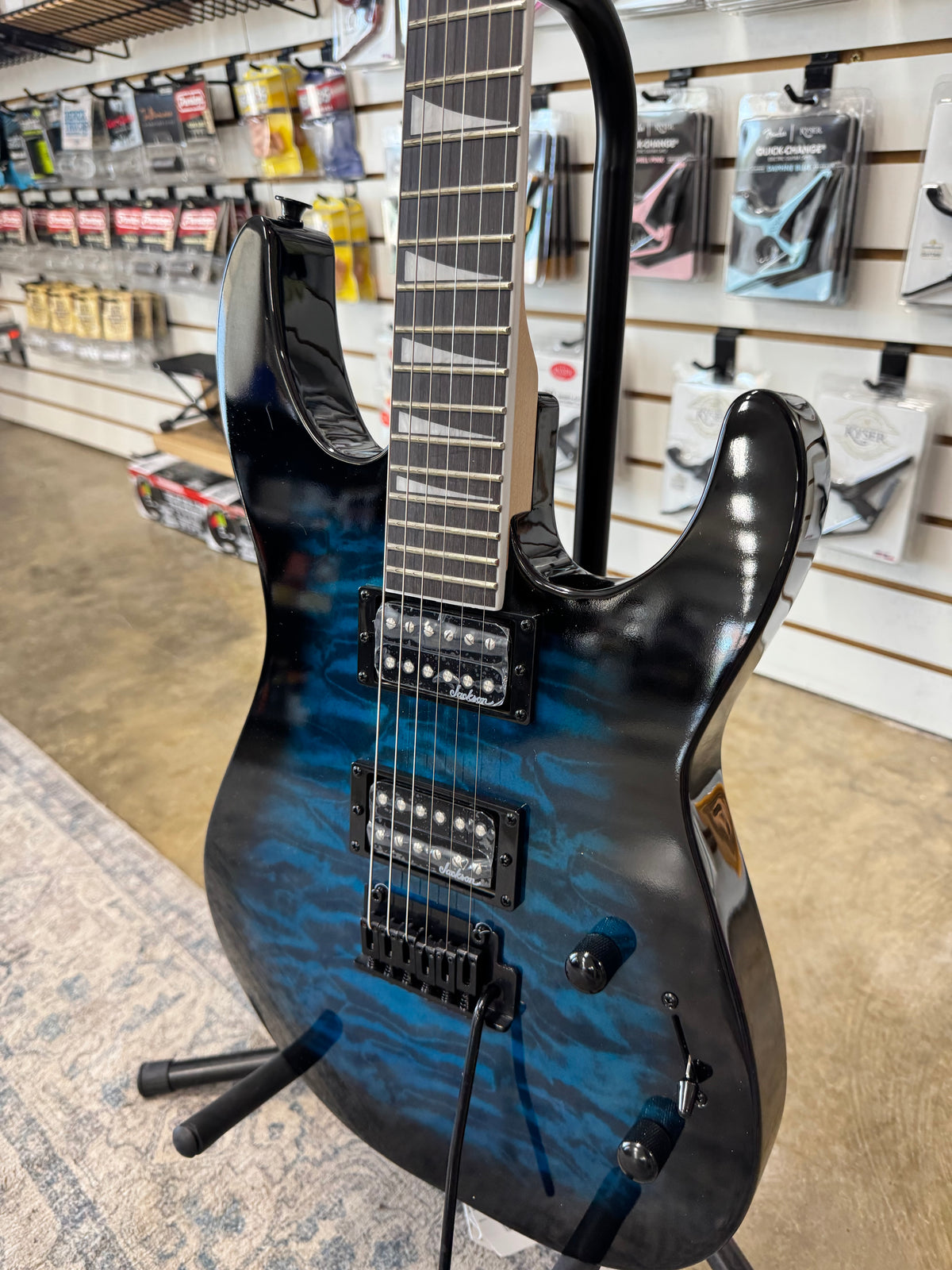 Jackson JS Series Dinky JS20 DKQ 2PT - Transparent Blue