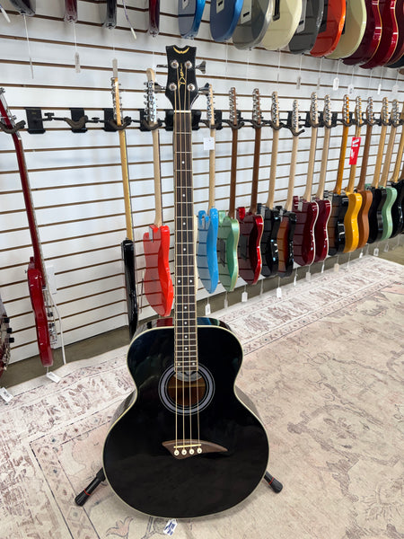 Dean EAB-CBK Acoustic Electric 4 String Bass - Classic Black - Used