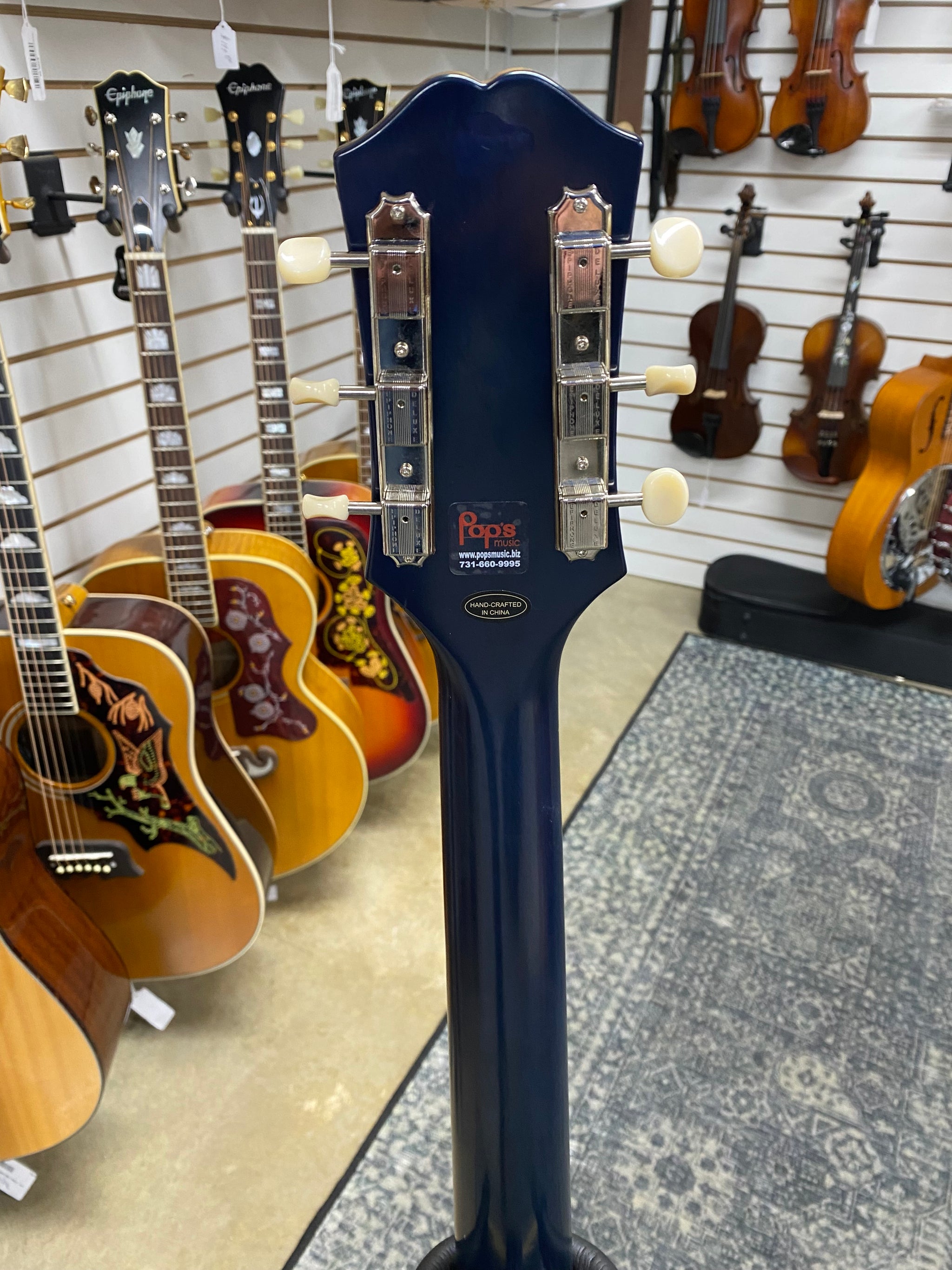 Epiphone Inspired by Gibson J-45 - Aged Viper Blue – Pop's Music