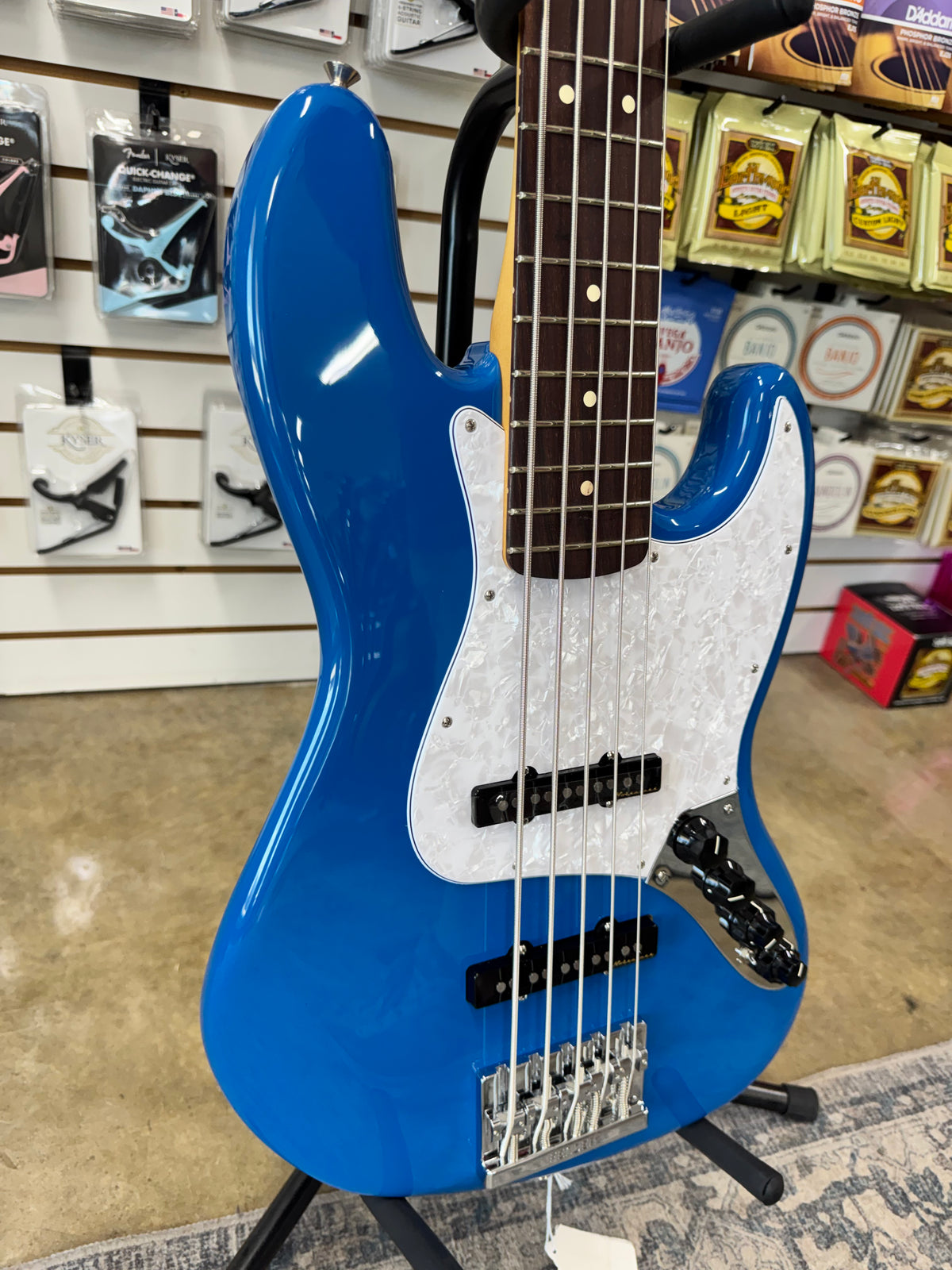 Fender Player II Modified Active Jazz Bass V with Rosewood Fretboard - Electric Blue