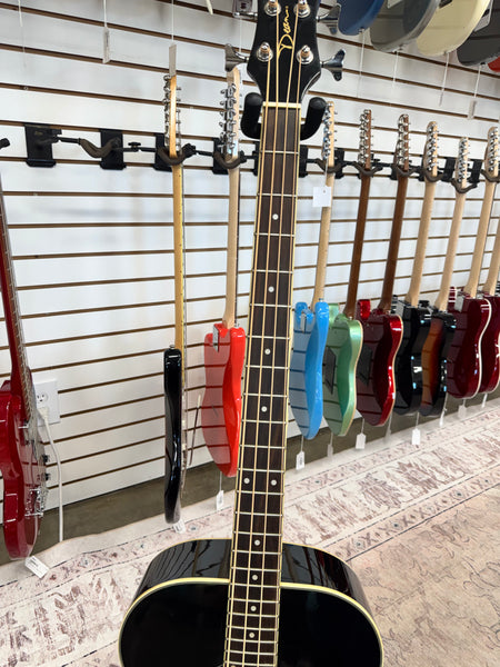 Dean EAB-CBK Acoustic Electric 4 String Bass - Classic Black - Used
