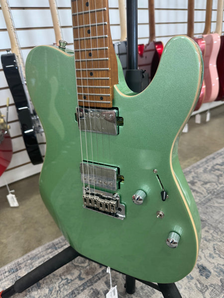 Cerberus Hermes 6VT Electric Guitar - Green Sparkle - B Stock