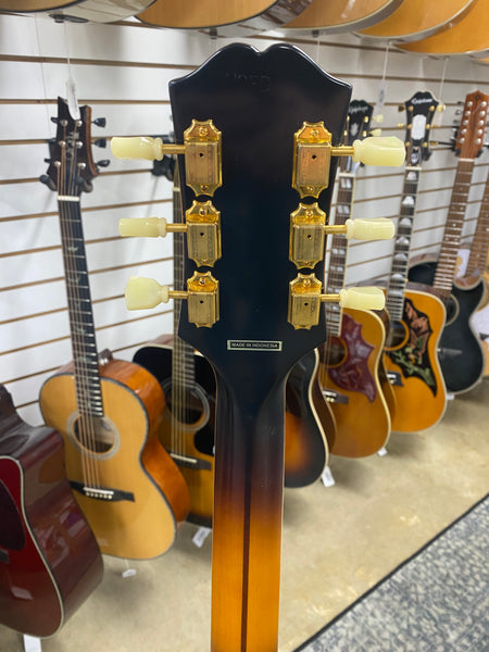 Epiphone J-200 Acoustic Electric Guitar - Aged Vintage Sunburst Gloss