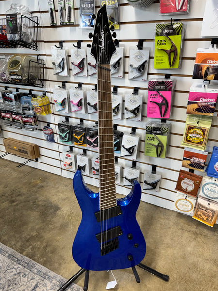 Jackson X Series Soloist SLAT7 7 String Fan Fret Electric Guitar - Metallic Blue