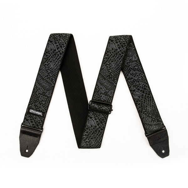 Dunlop D67-32 JACQUARD BLACK SERPENTINE STRAP