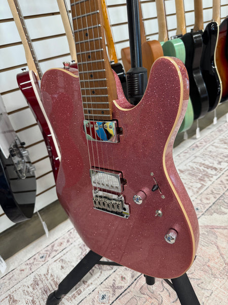 Cerberus Hermes 6VT Electric Guitar - Pink Sparkle - B Stock