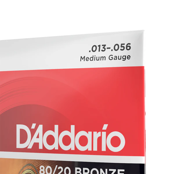 D'Addario EJ12 80/20 Bronze Acoustic Guitar Strings, Medium Gauge Standard