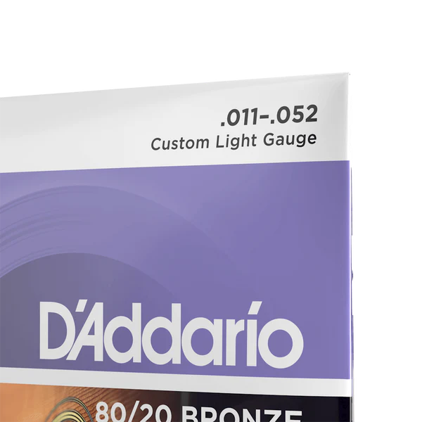 D’Addario EJ13 Custom Light 80/20 Bronze Acoustic Guitar Strings 11-52