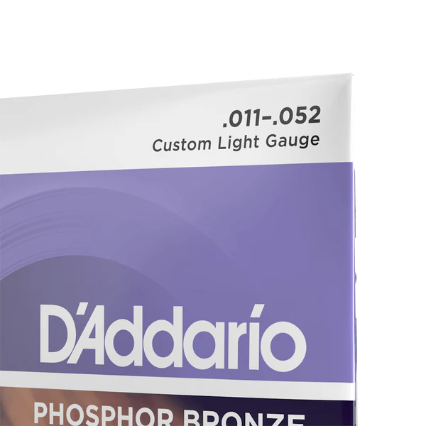D'Addario EJ26 Phosphor Bronze Acoustic Guitar Strings, Custom Light Gauge Standard