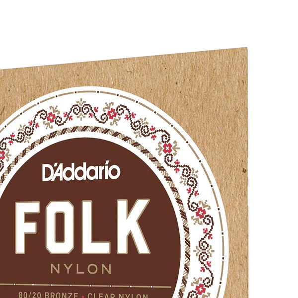D'Addario EJ33 Folk Nylon Guitar Strings Ball End 