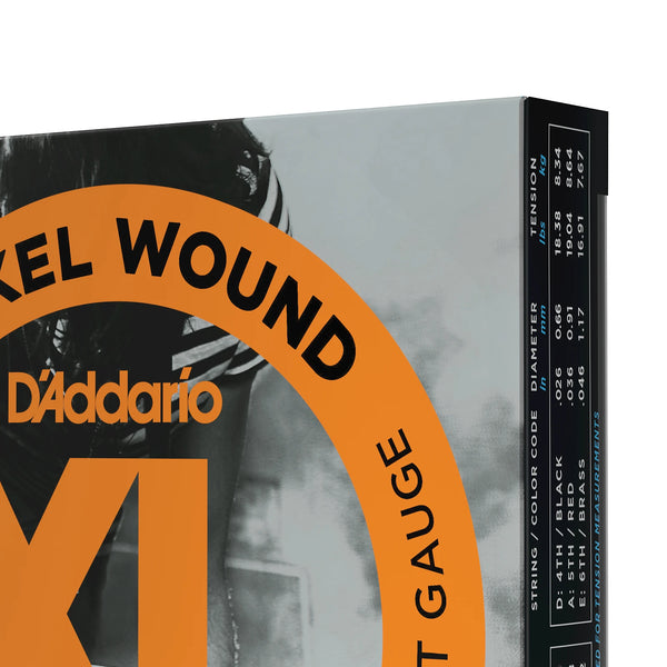 D'Addario EXL110-3D 3 Sets Regular Light Nickel Wound Electric Guitar Strings 10-46