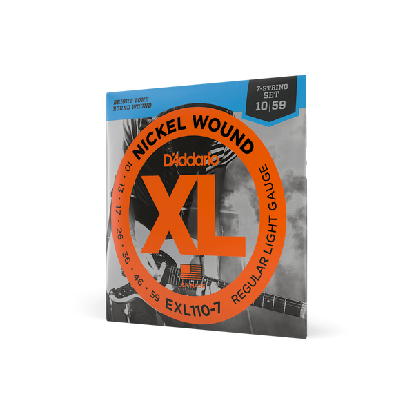D'Addario EXL110-7 Nickel Wound 7-String Electric Guitar Strings Regular Light Gauge