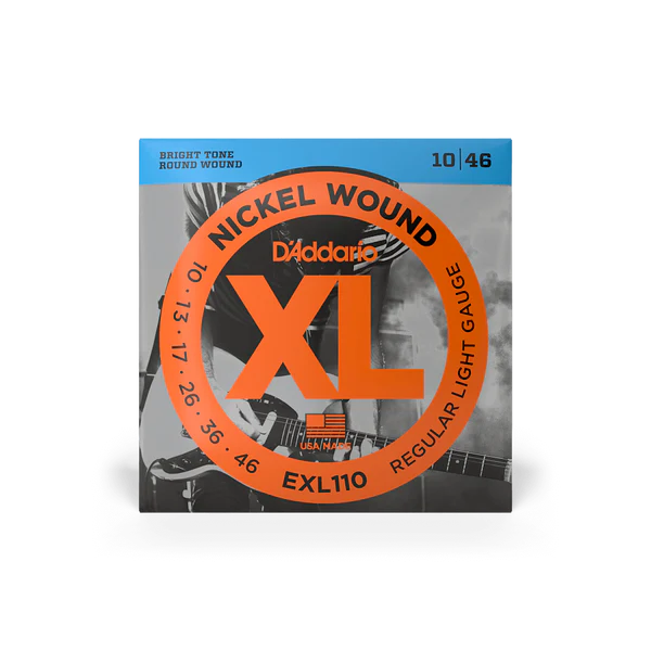 D’Addario EXL110 Regular Light Nickel Wound Electric Guitar Strings 10-46