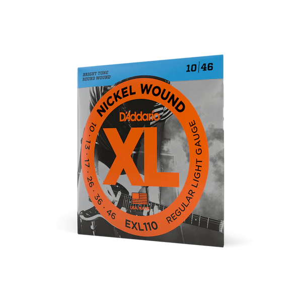 D’Addario EXL110 Regular Light Nickel Wound Electric Guitar Strings 10-46