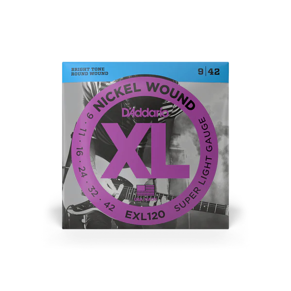 D’Addario EXL120 Super Light XL Nickel Electric Guitar Strings 9-42