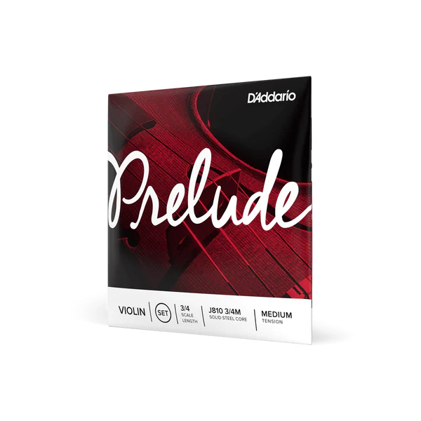 D'Addario J810-34M Prelude 3/4-Scale Violin Strings - Medium