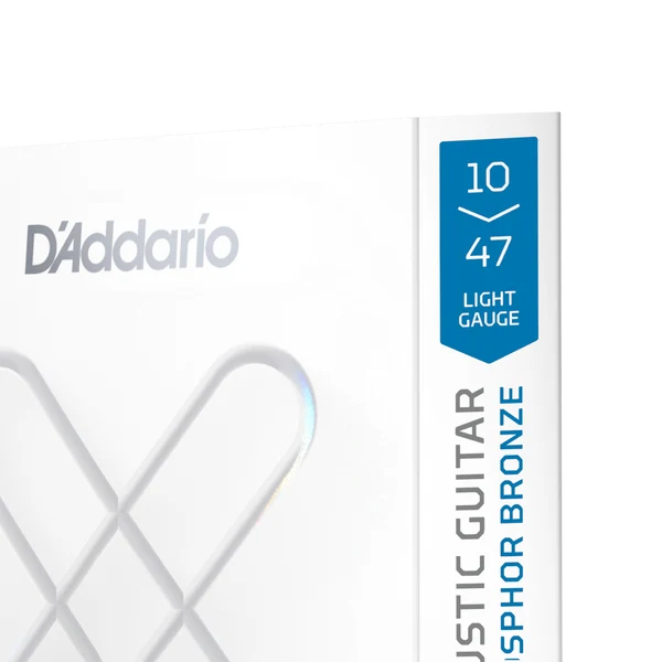 D'Addario XSAPB1047-12 10-47 Light Coated 12-String Acoustic Guitar Strings