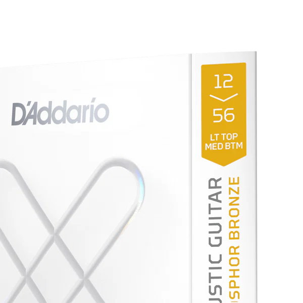 D'Addario XSAPB1256 12-56 Light Top/Medium Bottom Coated Acoustic Guitar Strings