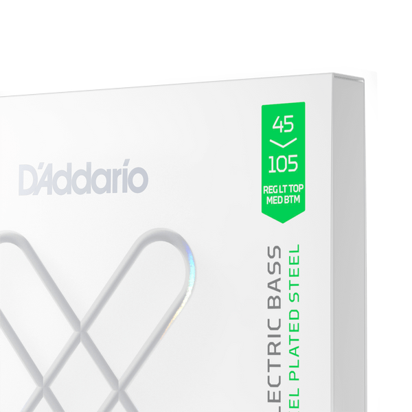 D'Addario XSB45105 45-105 Light Top Medium Bottom Long Scale Coated Bass Strings