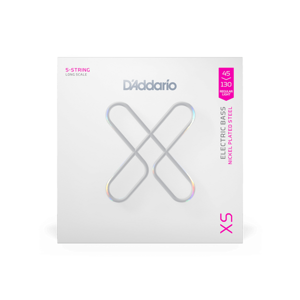 D'Addario XSB45130 45-130 Regular Light, Long Scale Coated Bass Strings