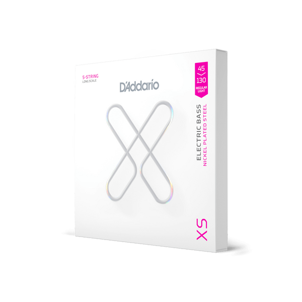 D'Addario XSB45130 45-130 Regular Light, Long Scale Coated Bass Strings