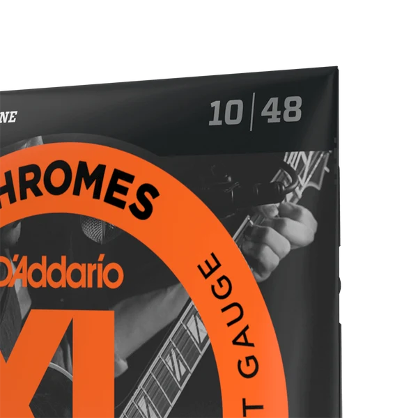 D'Addario ECG23 XL Chromes Flatwound Electric Guitar Strings, Extra Light Gauge