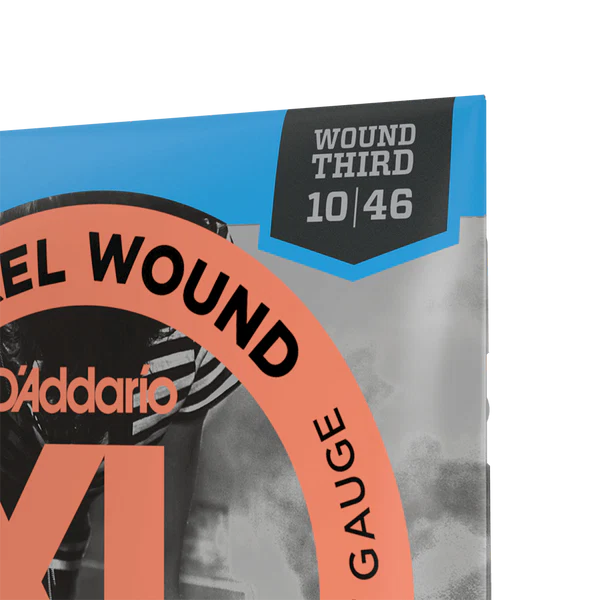 D'Addario EXL110W Nickel Wound Electric Guitar Strings Regular Light Gauge with Wound 3rd