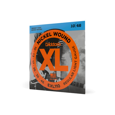 D'Addario EXL110 Nickel Wound Regular Light Electric Guitar Strings, .010 - .046