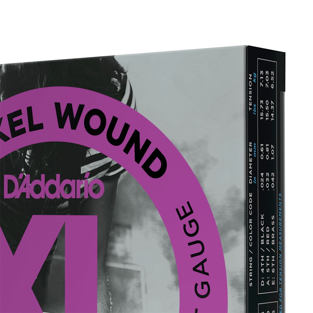D'Addario EXL120-3D XL nickel wound electric guitar strings, super light 9-42, 3-pack - view 4