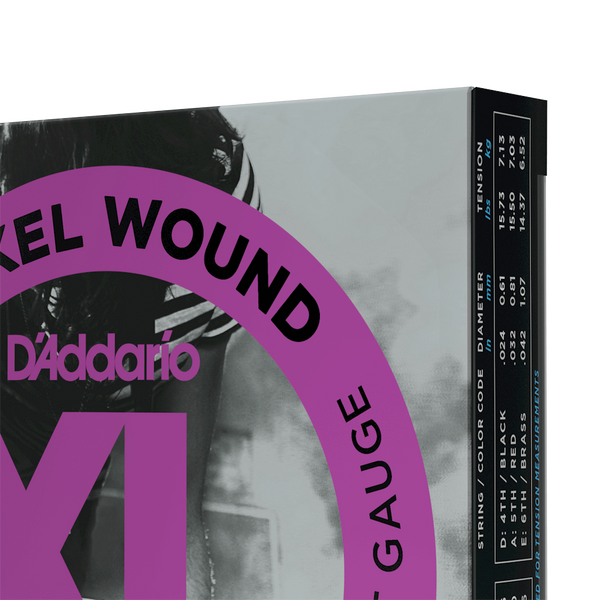 D'Addario EXL120-3D Nickel Wound Electric Guitar Strings, Super Light, 09-42, 3 Sets