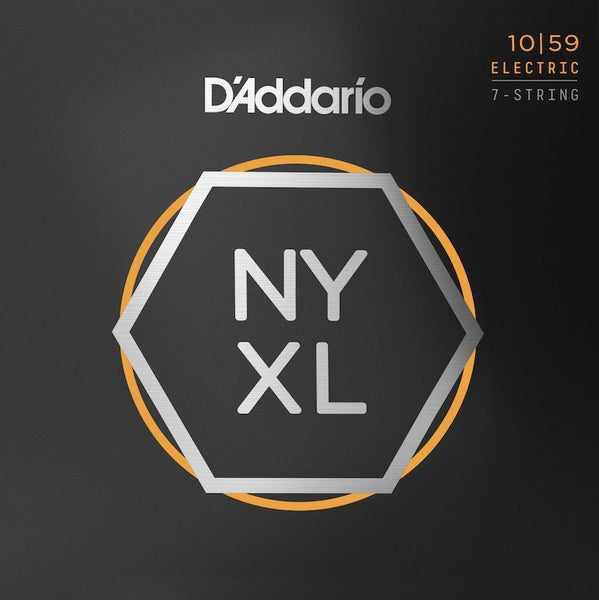 D'Addario NYXL1059 Nickel Wound 7-String Electric Guitar Strings, Regular Light, 10-59