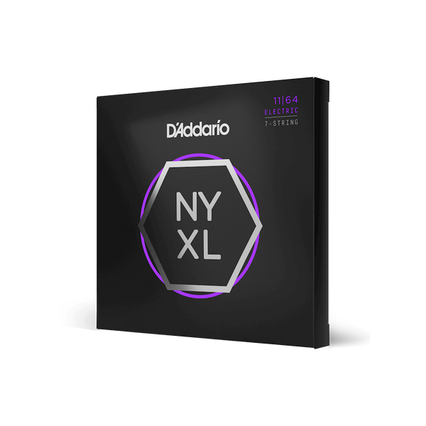 D'Addario NYXL1164 11-64 Medium 7-String Electric Guitar Strings