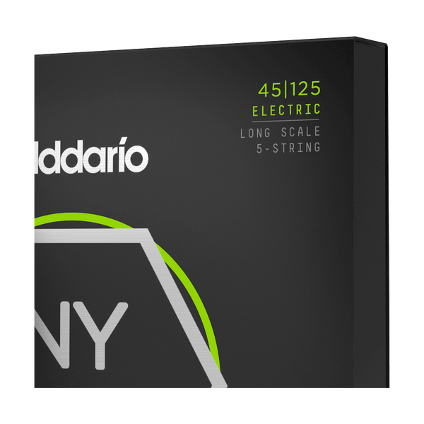 D'Addario NYXL45125 Light Top/Medium Bottom Long Scale 5-String Bass Strings
