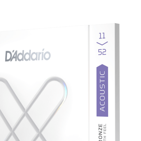 D'Addario 11-52 Custom Light, XS Phosphor Bronze Coated Acoustic Guitar Strings XSAPB1152