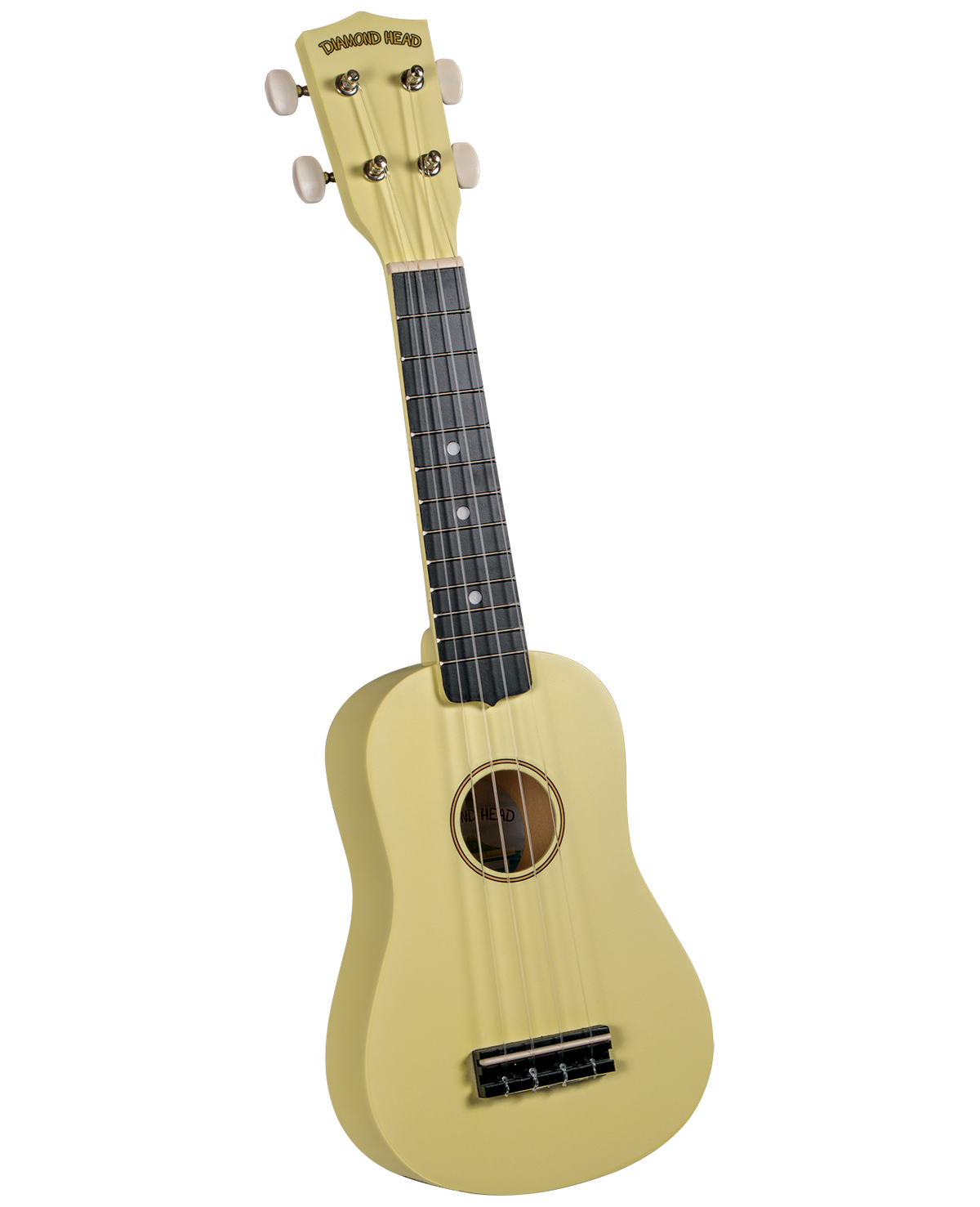Diamondhead DU124 Soprano Ukulele with Bag - Satin Light Yellow