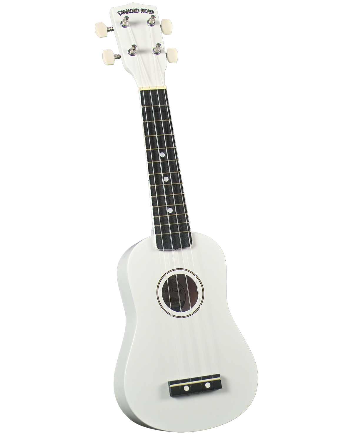 Diamondhead DU109 Soprano Ukulele with Bag - White