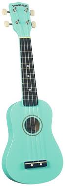 Diamondhead Soprano Ukulele with Bag - Turquoise