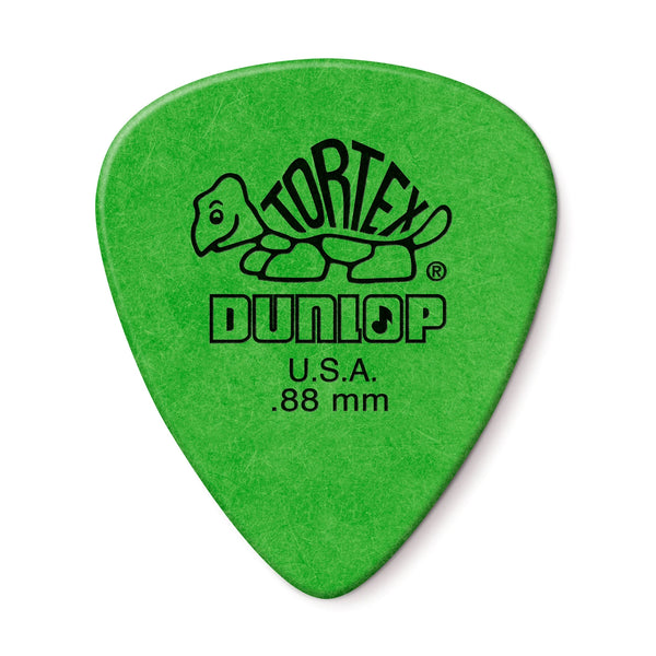 Dunlop 418p.88 .88mm Tortex 12 Pick Pack - Green
