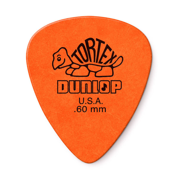 Dunlop .60mm Tortex 12 Pick Pack Orange