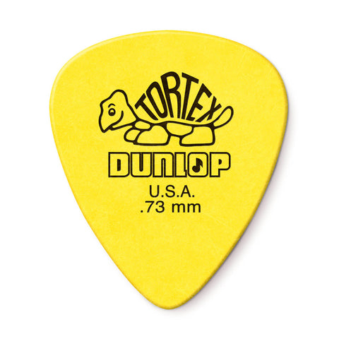 Dunlop .73mm Tortex 12 Pick Pack Yellow
