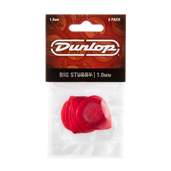 Dunlop Big Stubby 1.0mm 4 Pick Pack Red